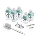 Tommee Tippee Advanced Anti-Colic Grow with Baby BPA Free Bottle 12 Piece Set, Newborn 0+ Months, 5oz & 9oz Bottles, Includes Slow & Medium-Flow Breast-Like Nipples and Bottle Handles
