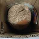 Natural Wicker Door Stopper with Handle, Decorative Door Stop, Heavy Indoor Doorstop, Rustic Farmhouse Blocker Jammer 5.1''D x 7.5''H (Jute)