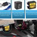 BUNKER INDUST Trailer Brake Breakaway Kit with Charger, LED Display, Switch, 12V 5Ah Battery for Trailer Caravan