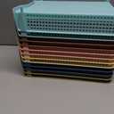 Weysat 12 Pcs Turn in Trays, Classroom Paper Tray, Morandi Tones, Narrow