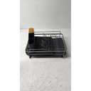 Kitsure Large Dish Drying Rack - Extendable Dish Rack, Multifunctional Dish Rack for Kitchen Counter, Anti-Rust Dish Drainers with Cutlery & Cup Holders 19.2"-26.7" L x 12.9" W, Black