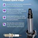 ECCPP UF267 6 ignition coils with 6 iridium Spark Plugs for Toyota for Lexus Avalon Camry Highlander Sienna ES300 RX300 V6 1 for MZFE Engine 88921393 UF-267 90080-19016