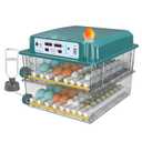 Incubators for Hatching Eggs 120, Chicken Egg Incubator with Automatic Egg Turning and Humidity Display, Temperature Control with 5 Automatic Incubation Modes, Incubation Day Counter