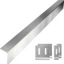 30" Slide-In Range Rear Filler Kit, Stainless Steel Stove Gap Filler Behind Range, Adjustable 1" or 2.25" Backguard Trim Kit, Easy Install Backsplash Gap Cover Compatible with 30" Ranges,Silver