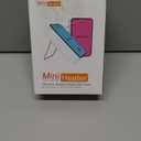 Portable Space Heater, PTC Ceramic Electric Warmer Blower Desktop Heater High Output Fan Warmers for Home Bedroom Office Desk Indoor Use (Black)