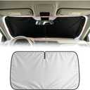 57"×31" 2026 Upgraded Car Windshield Sun Shade,Foldable Sun Shade for Car Windshield for Suns Protection,Universal Cars Suns Shades Windshields with Suction Cup Mount