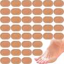 Nuanchu 60 Pieces Bunion Cushions Self-Adhesive Bunion Pads Foot Callus Patches Foot Blister Shoe Accessories Women Men Feet Heel Protector Pads(Skin Color,M)