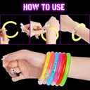 24Pcs Glow in the Dark Party Supplies for Kids/Adults, Flashing Light up Toys LED Bracelets Easter Glow Sticks, Mardi Gras Party Favors Carnival Birthday Concert Gifts Accessory