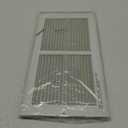 16" x 8" Inch Steel Return Air Grilles - Sidewall and Ceiling - Air Vent Cover - HVAC - with Insect Protection Screen (16" x 8", White)