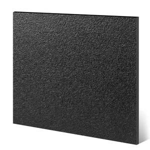 Sasylvia 1/2" X 24" X 24" Black HDPE Sheet,Textured Front & Smooth Back