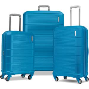 American Tourister Stratum 2.0 Expandable Hardside Luggage with Spinner Wheels, Adriatic Sea, 3-Piece Set (20/24/28) (3-Piece Set (Carry on/Medium/Large))