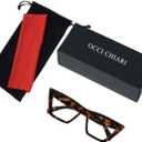 OCCI CHIARI Reading Glasses Women's Reader Cat Eye Eyeglasses 0 1.0 1.25 1.5 1.75 2.0 2.25 2.5 2.75 3.0 3.5 4.0 5.0 6.0 (Brown,150)