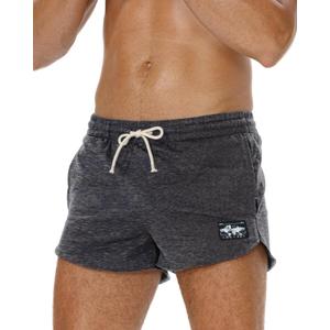 AIMPACT Men's Athletic Shorts Bodybuilding Workout Cotton Gym Shorts with Pockets (Gray, XL)