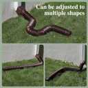 1 Pack Flexible Gutter Downspout Extensions Extendable from 21" to 67", Downspout Extender Comes with Adapters, Thickened Down spout Drain Extension for Rainwater Drainage(Brown)