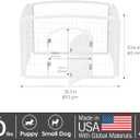 IRIS USA Dog Playpen, 4-Panel 24" Pet Playpen, Puppy Playpen, Indoor/Outdoor Dog Pen, 35 x 35 x 24, Foldable, Customizable, Dark Gray
