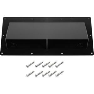 TonGass RV Range Hood Vent Cover for Camper, RV Exhaust Side Stove Vent Cover Replacement for Trailers & Motorhomes, Includes 10 Screws - Black