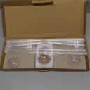 TEKXYZ Clear Acrylic Balloon Stands for Table, Adjustable Height 15.75 Inch, 23.6 Inch, 31.5 Inch Reusable Balloon centrepieces Toy Balloons, for Wedding, Birthdays Table& Floor Decor (Set of 4)