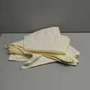 Gee Di Moda Cloth Napkins - 17 x 17 Inch Ivory Dinner Napkins - Set of 12 Soft & Absorbent Washable Fabric Cloth Table Napkins with Hemmed Edges for Hotel Restaurant, Holiday Parties & Wedding