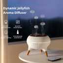 Dynamic Jellyfish Diffuser Humidifier, 7 Colors LED Lights 250ml Essential Oil Diffuser,Remote Control Humidifier for Bedroom & Office