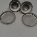 Mason Jar Shaker Lids 316 Stainless Steel Wide Mouth Mason Jar Mesh Sprouting Strainer Lids Kits for Mason Jars Canning Lid 4 Pack Silver