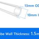 Quickun Pure Silicone Tubing, 10mm ID x 13mm OD High Temp Food Grade Tube Pure Silicone Hose Tube for Home Brewing, Beer Line, Kegerator, Wine Making, Aquaponics, Air Hose by Proper Pour (3.28 Ft)