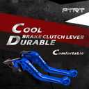 Short Brake Clutch Levers Compatible with MT-07 FZ-07 MT-09 FZ-09 2014-2020/ XJ6 Diversion 2004-2015/ FZS1000 FZ1 FAZER 06-15/ FZ6R 09-15/ FZ8 2011-2015/ XSR700 XSR900 16-19: Blue