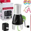 i Cord Knitting Machine, Hand Cranked iCord Maker Tool with Built in Weight, Crochet Hook & Tutorials, Easy to Use Knitting Machine for DIY Tejedora Craft Crocheters (Yarn Not Included)