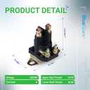 BlueStars 12V 4-Terminal 117-1197 Starter Solenoid - Compatible with Exmark Toro Timecutter SS5000 Z4200 SS4225 SS4235 Zero Turn Lawn Mower 784-1221-210 104-3189 E513075 1-513075 212655 28-4210