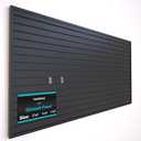 NeatiEase Slatwall Panel Wall Storage Systems, 4 x 8ft Slat Wall Paneling Garage Wall Organizer, Heavy Duty Wall Mounted PVC Wall Rack (Black)