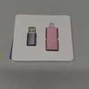 MFi Certified 256GB Flash Drive for iPhone, 3 in 1 Type-C USB Memory Stick Thumb Drive for Photos Videos, High Speed External Memory Storage Photo Stick for iPhone iPad Android PC (Rose Pink)