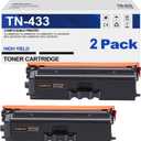 Compatible Toner Cartridge Replacement for Brother TN433BK TN433 TN431BK TN-433 TN436BK for HL-L8260CDW HL-L8360CDW MFC-L8900CDW MFC-L8610CDW MFC-L8690CDW Printer (Black, 2Pack)