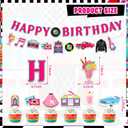 50s Retro Diner Birthday Party Decorations, 1950s Sock Hop Party Decoration Decor Supplies for Retro Rock Birthday - Backdrop, Banner, Balloons, Cake Toppers, Centerpieces, Wall Signs