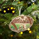 ZAGKOO Football Christmas Ornaments - Football Gifts for Boys, Foot Ball Fans, Players, Coaches - Cool Sports Christmas Ornaments Gift Exchange Ideas - Xmas Ornament Decorations 2025