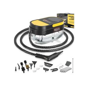 Gautye Steam Cleaner, 3-Level Adjustable Handle, 15s Heat-Up, 1.69 Quarts Tank, Portable Steamer for Cleaning with 11 pcs Accessories, Steam Cleaner for Home for Dirt, Grease, Grout
