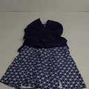 Yonique 2 Piece Swimsuits for Women Halter Tankini Top with Skirt Bottom Tummy Control Bathing Suit (Large, Navy Blue)