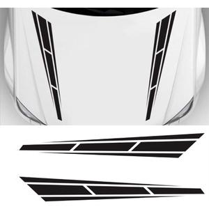 Universal Hood Decal Sticker DBS001 Car Hood Racing Body Side Vinyl Modified Stripe Decal Decoration Black