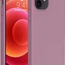 Miracase Compatible with iPhone 12 Case and iPhone 12 Pro Case, Liquid Silicone Gel Rubber Full Body Protection Shockproof Drop Protection Phone Case for iPhone 12/12 Pro 6.1 inch, Blackcurrant