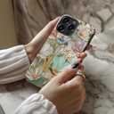 Esdot for iPhone 16 Pro Case Cute - Wireless Charging - Preppy Floral | Compatible with Magsafe, Dual-Layer Hard Shell & Silicone, Aesthetic Wildflower Phone Cover for Women Girls