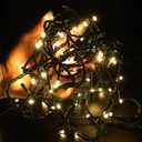 12V Outdoor String Lights Warm White- Low Voltage Outdoor String Lights -Works with Low Voltage Landscape Lighting Systems -for Holiday Decorations, Christmas Tree Lights Holiday Party Wedding