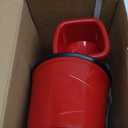 Kitchen Cheese Grater Hand Crank, 3-Blade Stainless Vegetable Shredder Steel Grinder with Strong Suction Base, Easy to Use & Clean for Cheese, Veggie, Nut, Chocolate (Red)