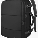 Taygeer Travel Laptop Backpack for Men Women, 15.6-inch Laptop Travel Backpack Suitcase, 35l Black Airplane Approved, with USB Charging Port, Lightweight, College, Luggage Bag, Mochila, for Business