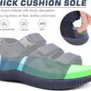 KuaiLu Mens Hiking Sandals with Arch Support Orthopedic Walking Recovery Sandals for Plantar Fasciitis Open Toe Summer Athletic Sport Comfortable Cushion Breathable Outdoor Water Sandals Size7-13