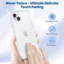 2 x Case for iPhone 15 Plus Case Non-Yellowing Full Body Screen Camera Shockproof Phone Bumper Cover, 6.7 Inch Phone Case Anti-Scratch Clear