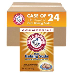 Arm & Hammer 33200-84104 Baking Soda, 16 oz (Pack of 24), BBD 11/2028