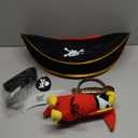 Vegove Kids Pirate Hats Set with Eye Hook Patch Toy Plush Parrot & Sword Halloween Hat Parties Costume