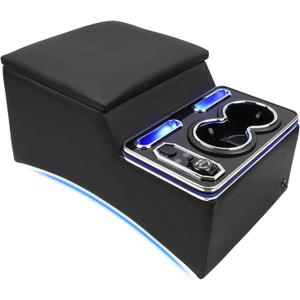 Center Console Armrest Organizer with Upgraded 7-Color Mood Lighting Center Console for Truck & Minivan & Car & SUV Cab Front Seat Bench Seat Storage Box (Update) Center Console Armrest Organizer with Upgraded 7-Color Mood Lighting Center Console for Truck & Minivan & Car & SUV Cab Front Seat Bench Seat Storage Box (Update)