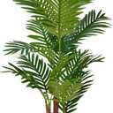 Artificial 3 Feet Areca Palm Tree, Faux Palm Tree Pot, Fake Plants，Palm Trees for Home, Office, Living Room, Kitchen, Bedroom, Balcony Decor, Indoor Outdoor Perfect Housewarming Gift