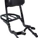 JMCHstore Backrest Cargo Rack for Coleman CT200UEX Mini bike 196cc, Adjustable Sissy Bar for Axis M200 Viper Hisun 200-3 200cc Trail bike Cushion Luggage parts