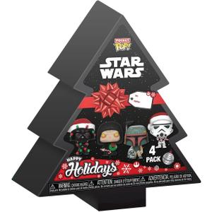 Funko Pocket POP! Star Wars - Darth Vader - Tree Holiday Box - Keychain Novelty Keyring - Collectable Mini Figure - Stocking Filler - Gift Idea - Official Merchandise - Movies Fans - Backpack Decor