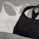 Hanes Womens Sport Compression Racerback Sports-Bra, M